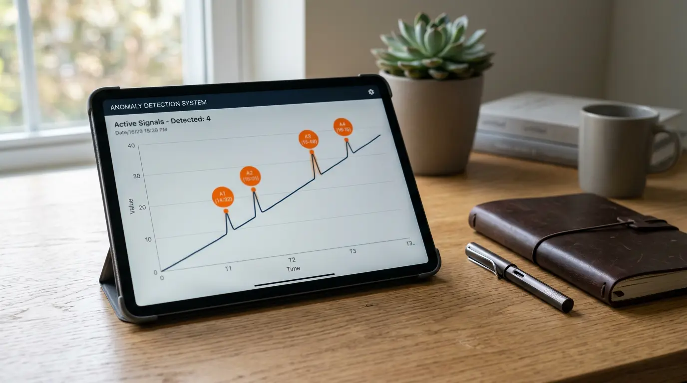 Detectie van stortingsgedrag-signalen in een geautomatiseerd monitoringsysteem